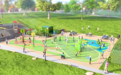 Work starts on Pershore’s new water play area