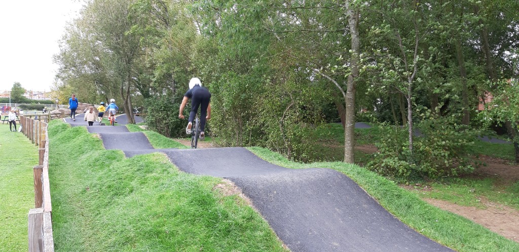 Cycle track at Charity Brook Park