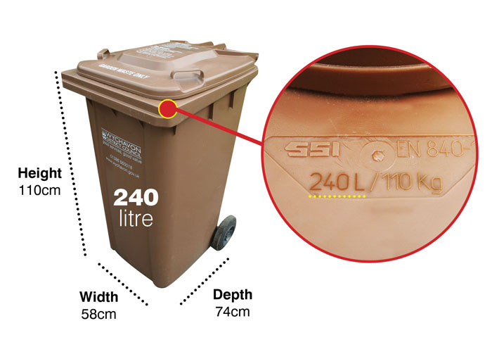 Brown bin 240 litre Brown bin 240 litre