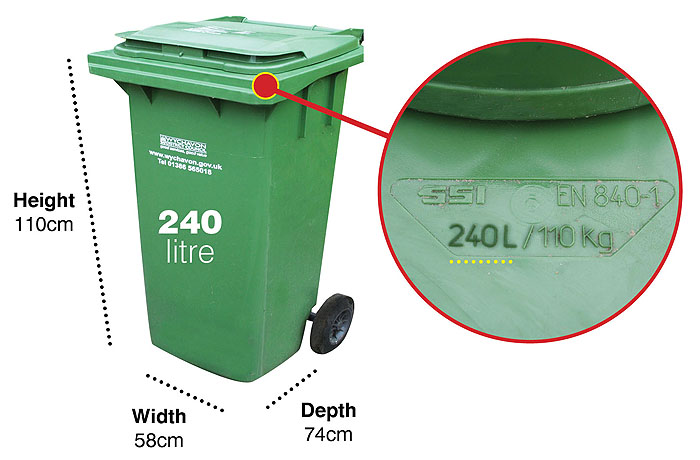 Green bin 240 litre Green bin 240 litre