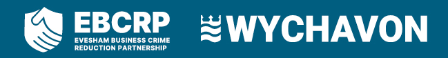 Evesham Business Crime Reduction Partnership and Wychavon logo