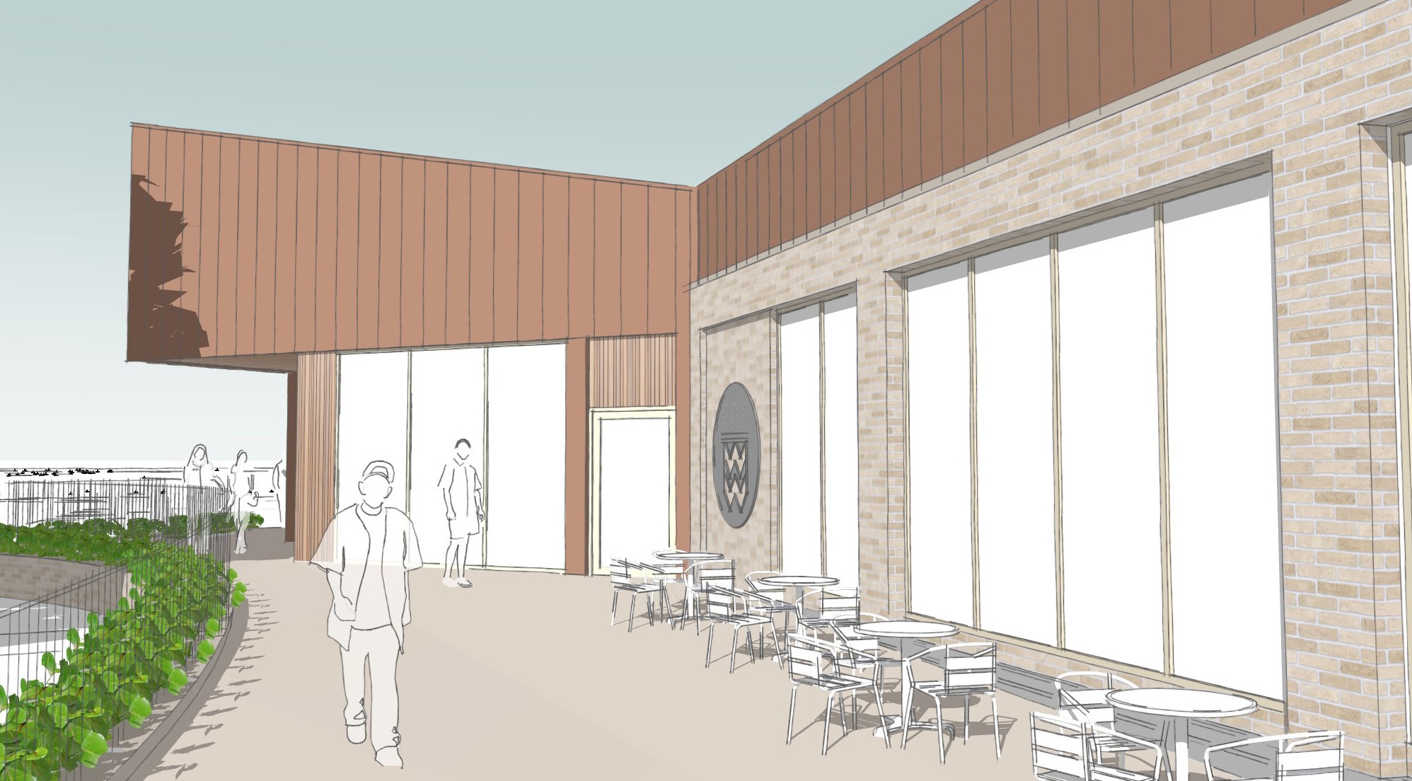 These pictures show how the revamped Droitwich Spa Leisure Centre will look.  An application for planning permission to extend the Briar Mill centre has been submitted.  Under the proposal, a new extension will be built housing a learner pool, café and new reception area. The existing centre will remain in place but parts of it will be refurbished and modernised.  There will also be new outdoor seating, cycle storage and landscaped areas. The car park will also be extended.  Air source heat pumps will be used to provide the new extension’s energy requirements. There will also be LED lighting, water saving measures and solar panels installed.  The renovation is part of Wychavon’s multi-million-pound investment in health and wellbeing in Droitwich Spa that will also see a new pump track and skate park created within the grounds of the leisure centre.  If planning permission is approved, then it is hoped work will get underway in the summer starting with the car park extension.  Cllr Dan Birch, Executive Board Member for Health and Wellbeing on Wychavon District Council, said: “This is a significant step forward for an exciting project that will deliver a much-improved experience for users of Droitwich Spa Leisure Centre.”  People have until 6 January 2025 to comment on the application which can be found at www.wychavon.gov.uk/droitwich-leisure.