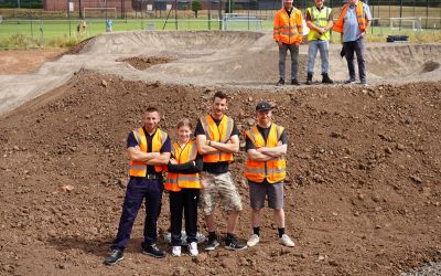 Work underway on new skate park and pump track for Droitwich Spa
