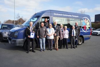 Volunteers at Droitwich CVS transport