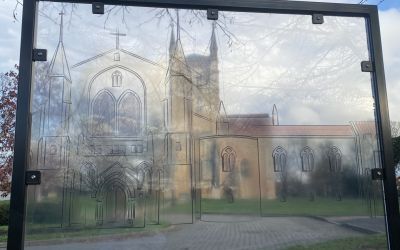 New Interpretation Board Brings Pershore Abbey Back to Life