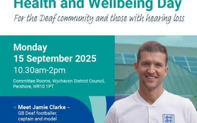England international joins health and well-being event for Deaf