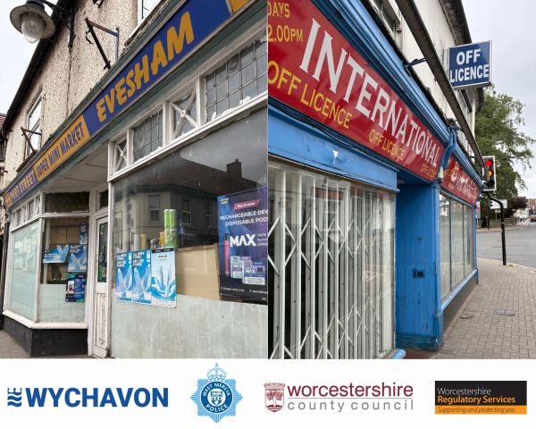 Outside of the two shops closed following legal action.
